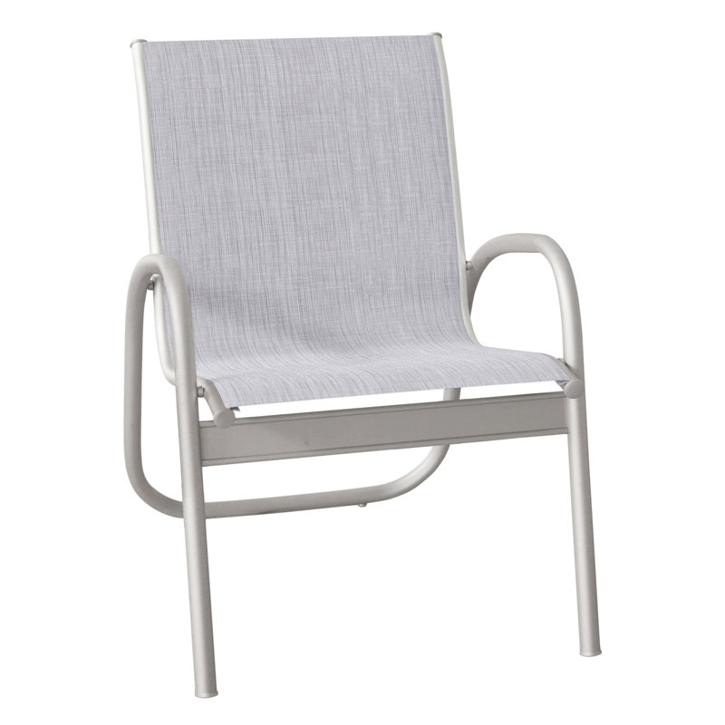 Fauteuil de patio Gardenella, Gris chaleureux texturé, Bijou