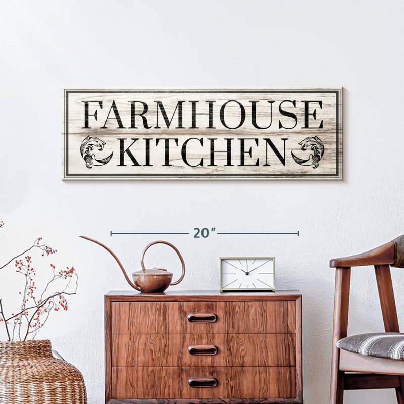«Farmhouse Kitchen», impression sur toile, H 30 po x l 10 po x P 1,25 po