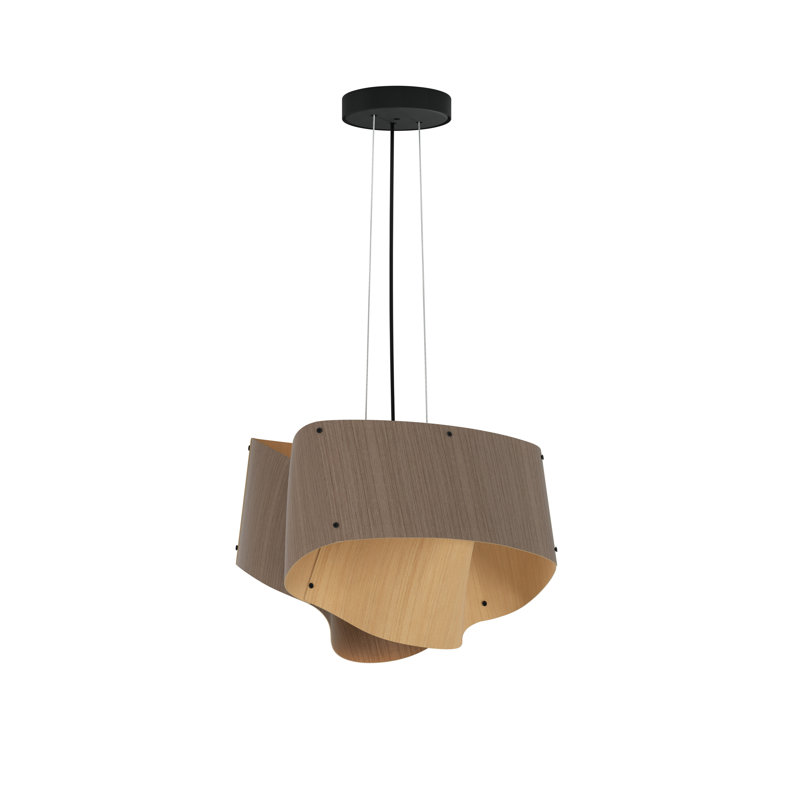 Luminaire suspendu Carlotta, Chêne gris / frêne