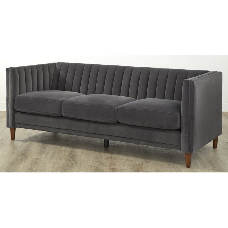 Canapé à accoudoirs tuxedo 80,3" Marlando, Taupe
