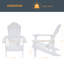 Chaise Adirondack de HiPS résistante aux intempéries-1229725489