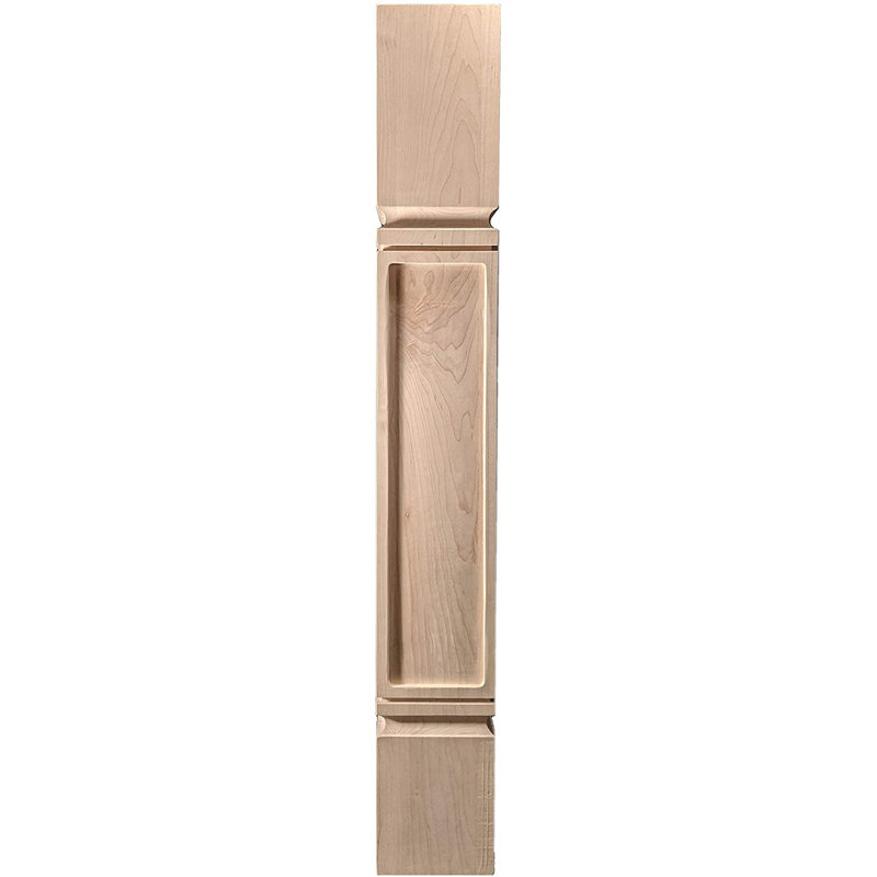 Piédestal rond en bois franc