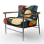 Fauteuil d'appoint rembourré Briadale-496764099
