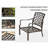 Outdoor Patio Dining 7 Pcs, Metal Chairs & Table, Navy Blue Cushions, For Yard Pcs , Removable Stable Iron Garden Lawn