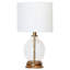Lampe de table rechargeable en verre Ellery