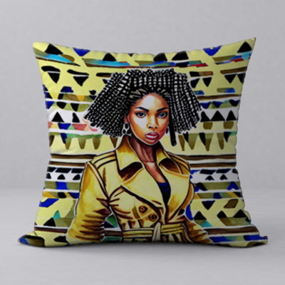 Geometric Reversible Throw Pillow