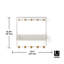 Estique 10 - Hook Steel Coat Rack