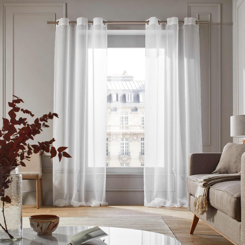 Willia Sheer Single Curtain Panel, 350 W x 300 D cm