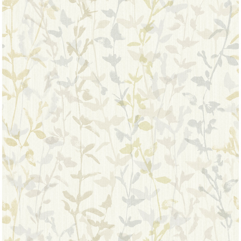 Thea Floral Trail 10.06m x 52.07cm Textured Paste the Wall Wallpaper Roll, Light Grey
