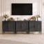 Armoire d'appoint 94,5 "avec tablette réglable, buffet de rangement rétro pour le salon-866449364