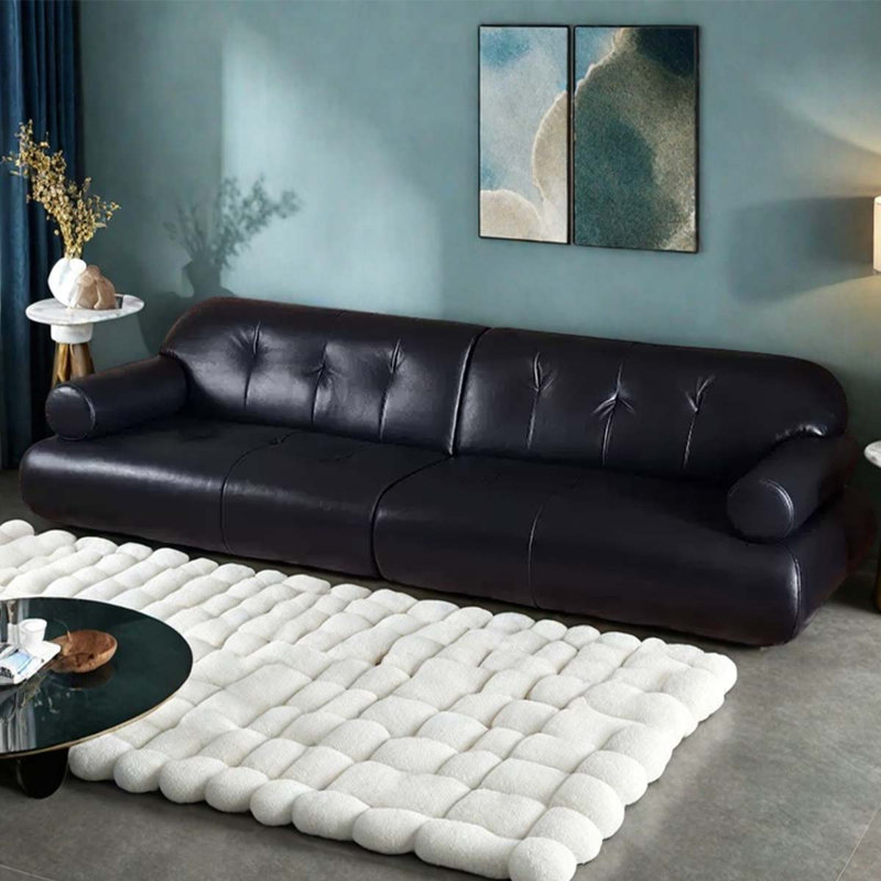 Canapé de style scandinave noir 104,33 pouces