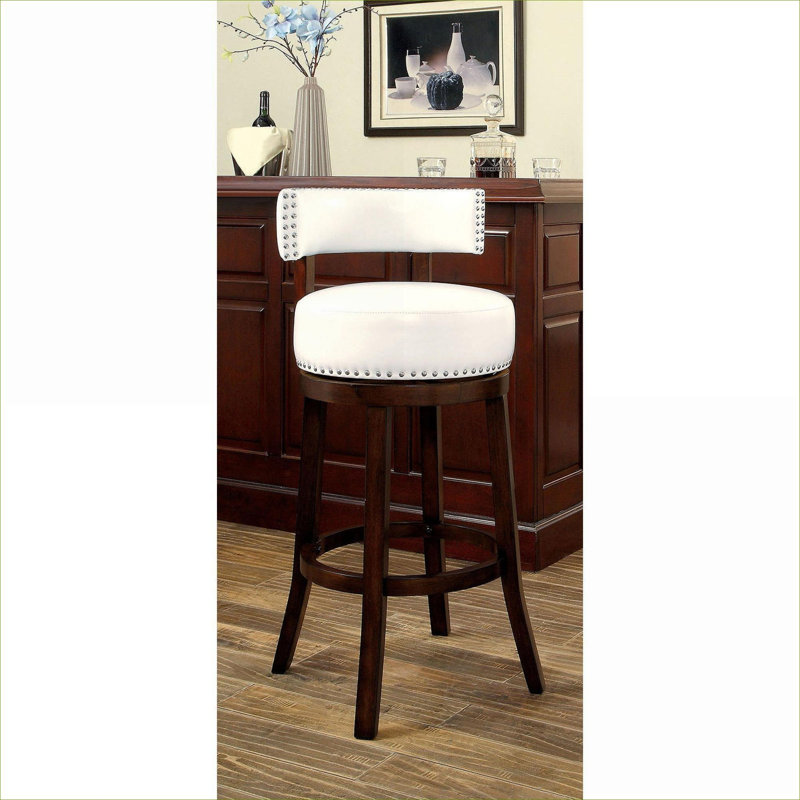 Tabourets de bar pivotants 2 pièces Clean Clean, White