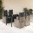  Garden Dining Set Grey-177102421-177102418-177102394