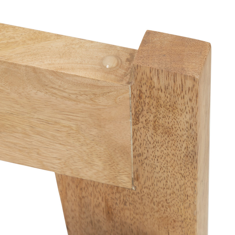 Table d'appoint ronde en marbre, Bois naturel