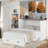 Multi-functional Foldable Murphy Bed  With Charging Station And 1 Large Storage Drawer-203117313-203117312