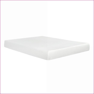 Mattresses, California King 8 in. Gel Memory Foam with Aloe Vera Double Jacquard Cover | Snow White | Polyester