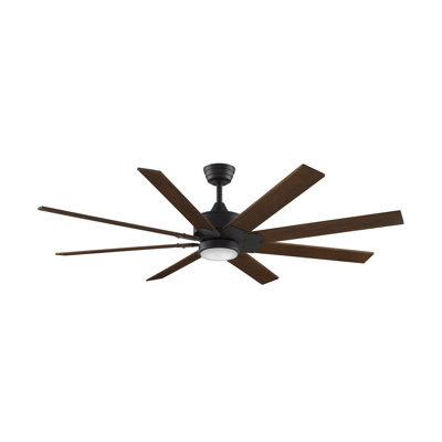 Ventilateur de plafond intelligent d'intérieur / extérieur 64 pouces avec ensemble de lumières DEL CCT Levon Levon