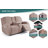 Harriet Box Cushion Recliner Loveseat Harriet with Console, Stretch Anti-Slip Reclining Slipcover for 2 Cushion Couch with Pockets-1786455797