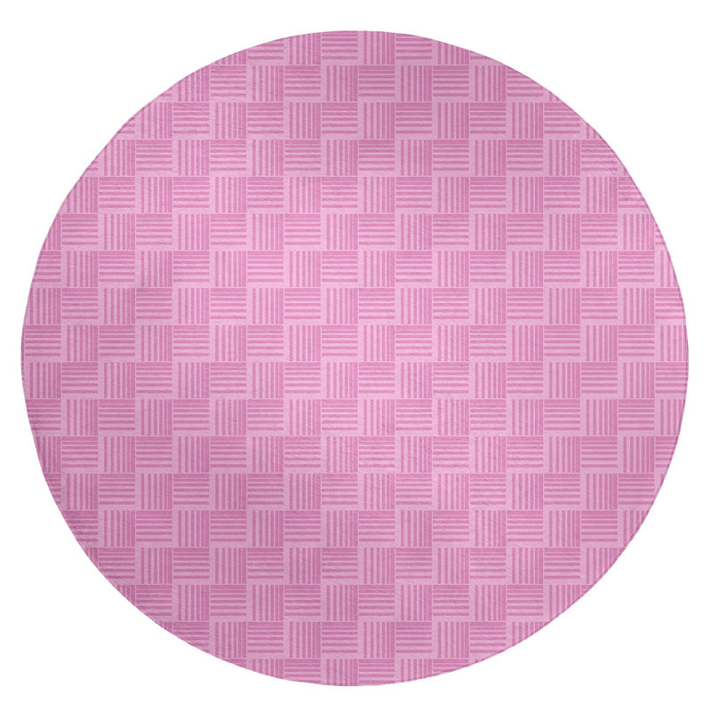 Chenille Indoor Rug, Round 5'
