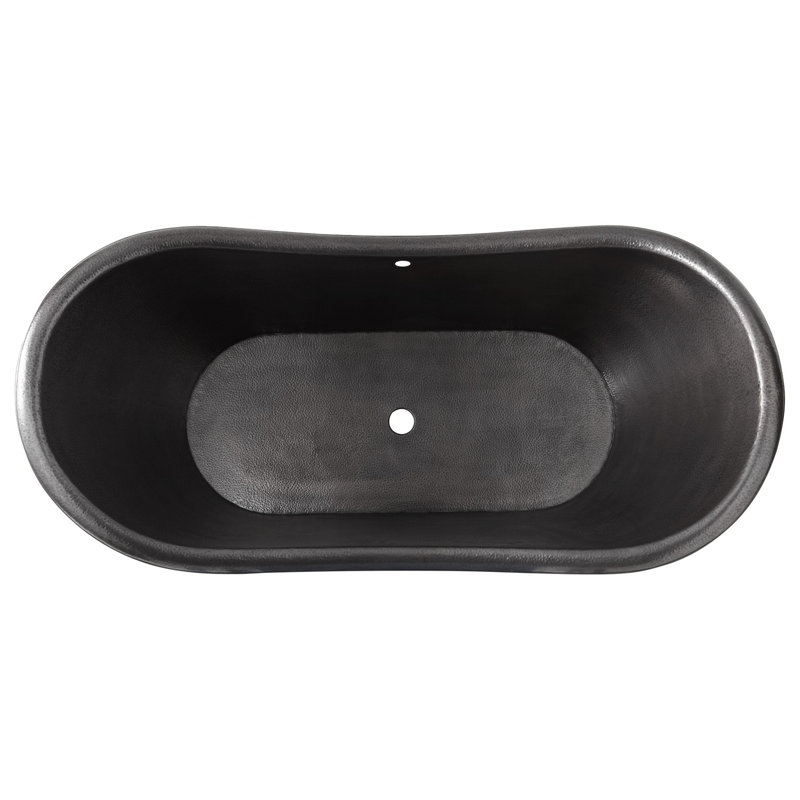 1803.4mm x 838.2mm Freestanding Soaking Copper Bathtub