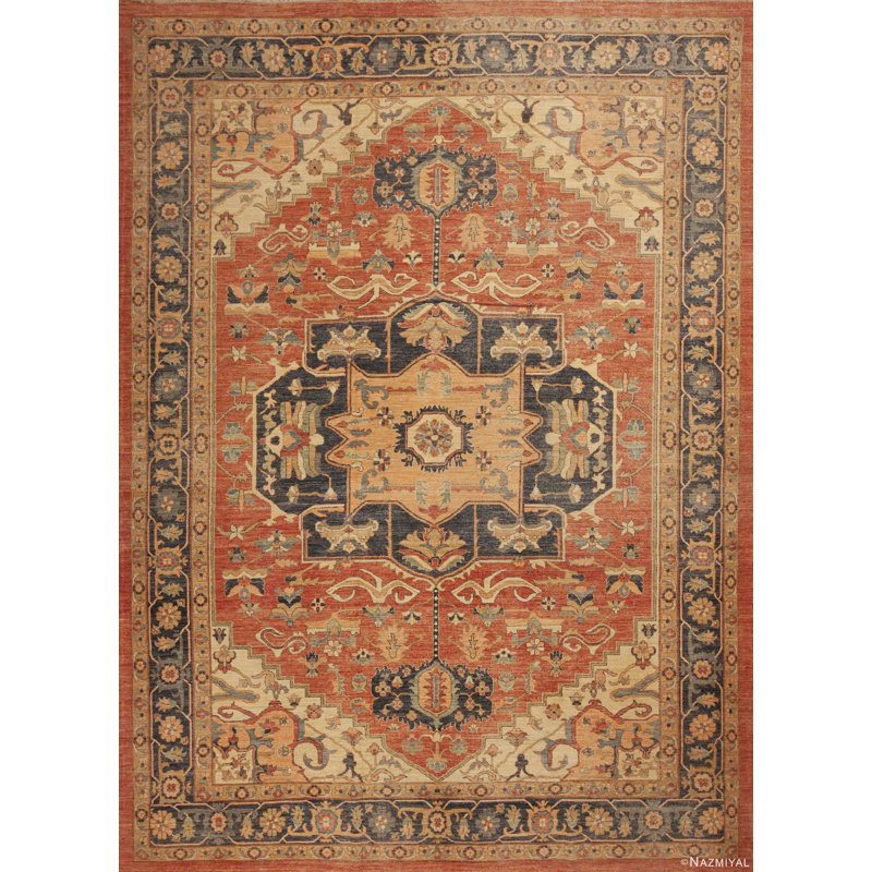 Tapis moderne à motif géométrique persan Heriz