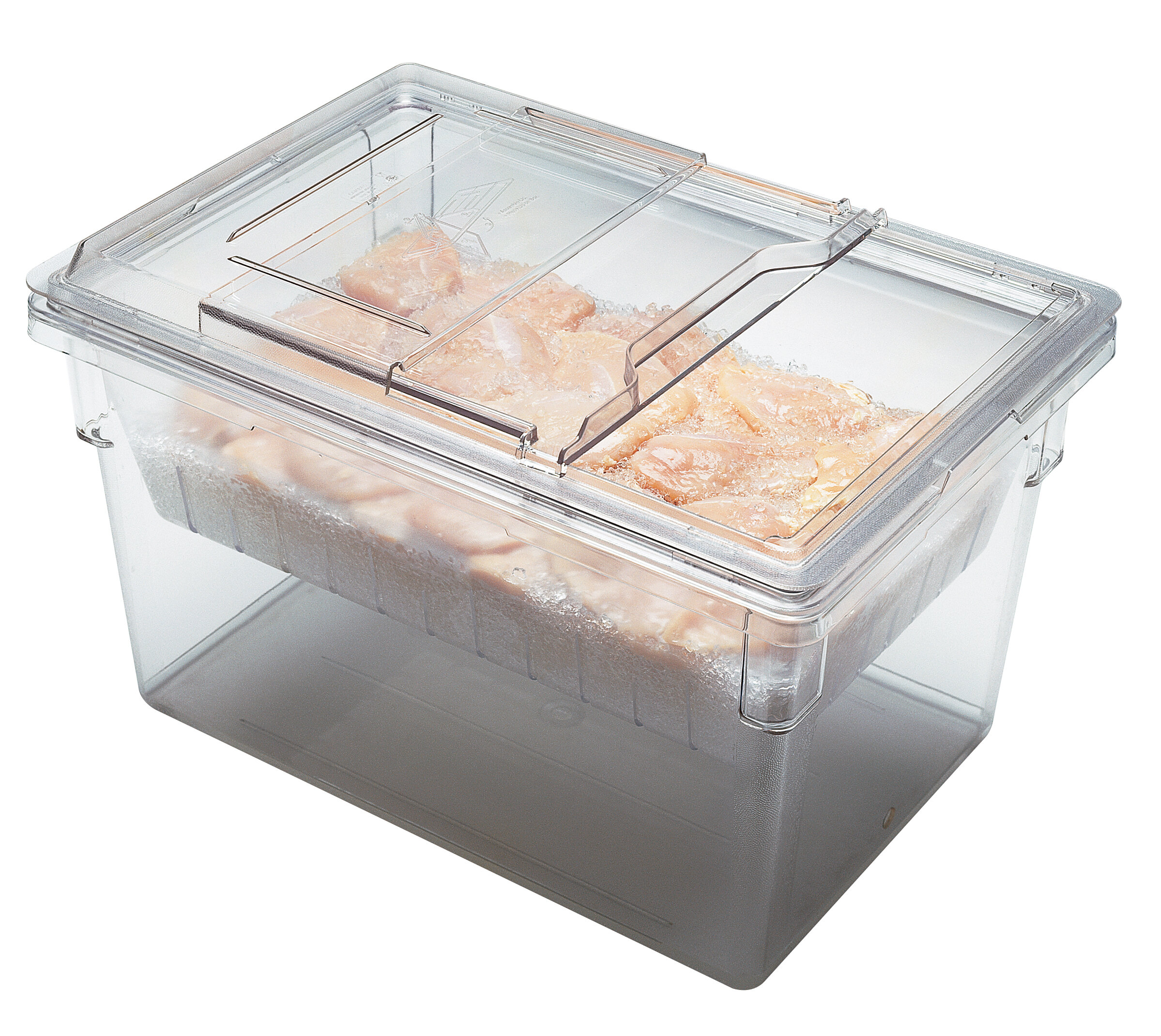 Cambro Clear Plastic Container 17 gallon with Lid