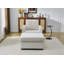 Chaise d'appoint 34 po en chenille moderne avec table d'appoint, porte-gobelet, port USB et repose-pieds avec rangement-1752078836