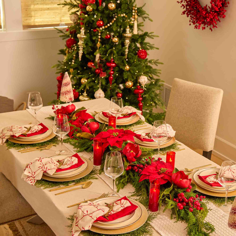 Chemin de table Real Touch Mixed Winter