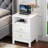 2 Drawer Modern Nightstands with Built in Charging Station, 2pcs-1918521153