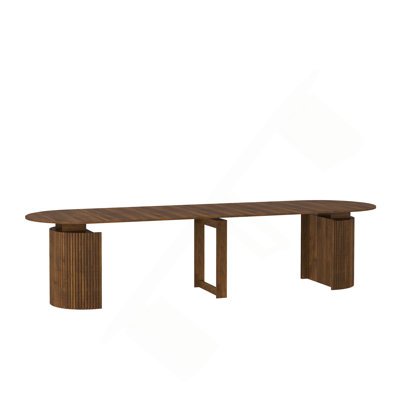 Table de salle à manger extensible pliable pour 1 à 10 personnes, console multifonctionnelle en bois extensible