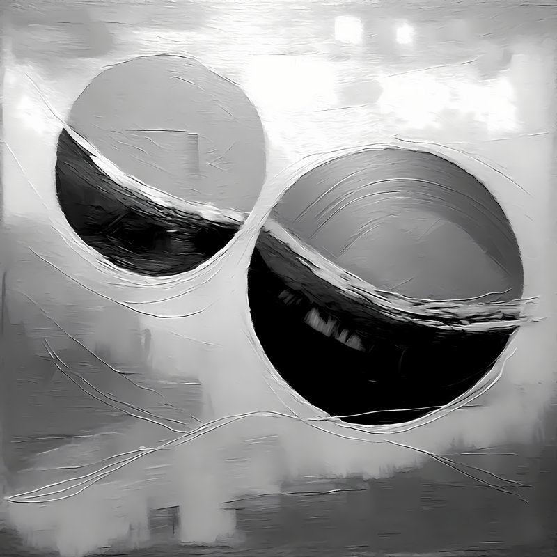Floating Realms, 36" H x 36" W