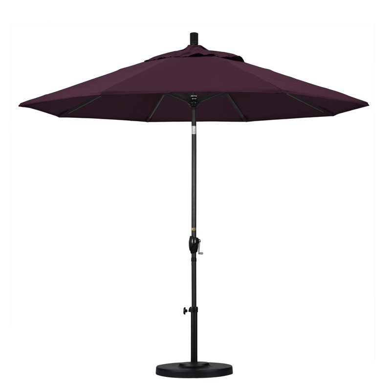 Parasol de marché 9 pi Ayomipo, Performance mauve, Hammertone Grey