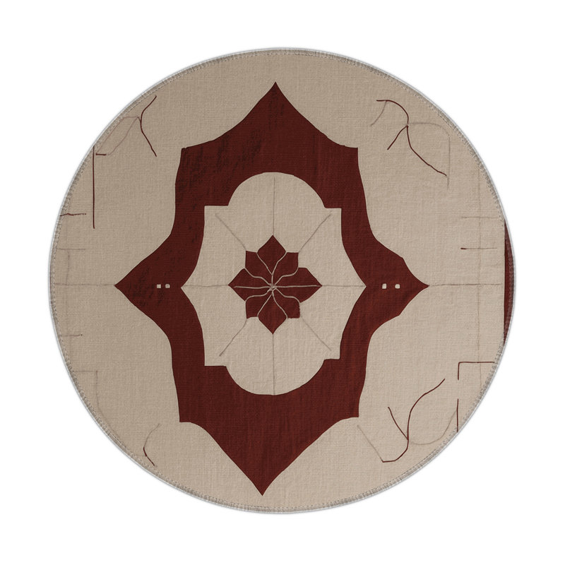 Contour Shift Indoor And Outdoor Area Rug, Round 5'