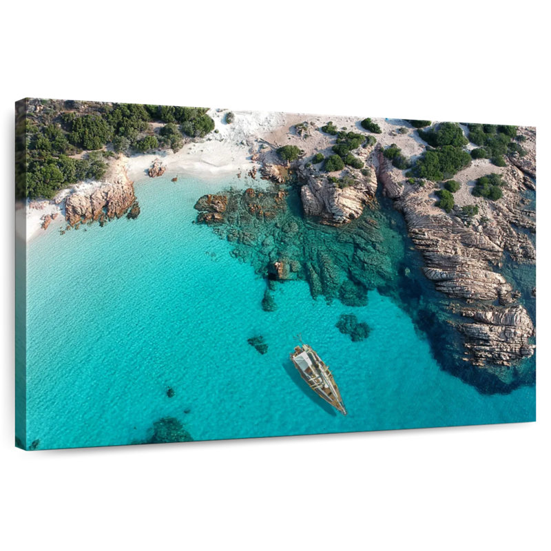 Mer Gillard en Sardaigne, H 16 po x l 24 po