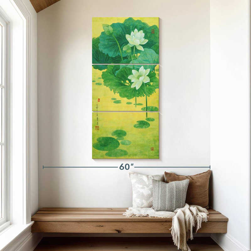 Spring Lotus, 52" H x 24" W