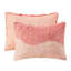 Literie en fausse fourrure à poil long double / grand, rayée ombrée ton sur ton, rembourrée, 2 taies décoratives, dossier en microfibre, grand édredon lavable avec rayures, revers, machine-118740025-118740026
