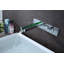 Robinet de lavabo de salle de bain mural moderne avec indicateur de température DEL Sumerain, robinet vasque à poignée simple à hauteur réglable, chrome