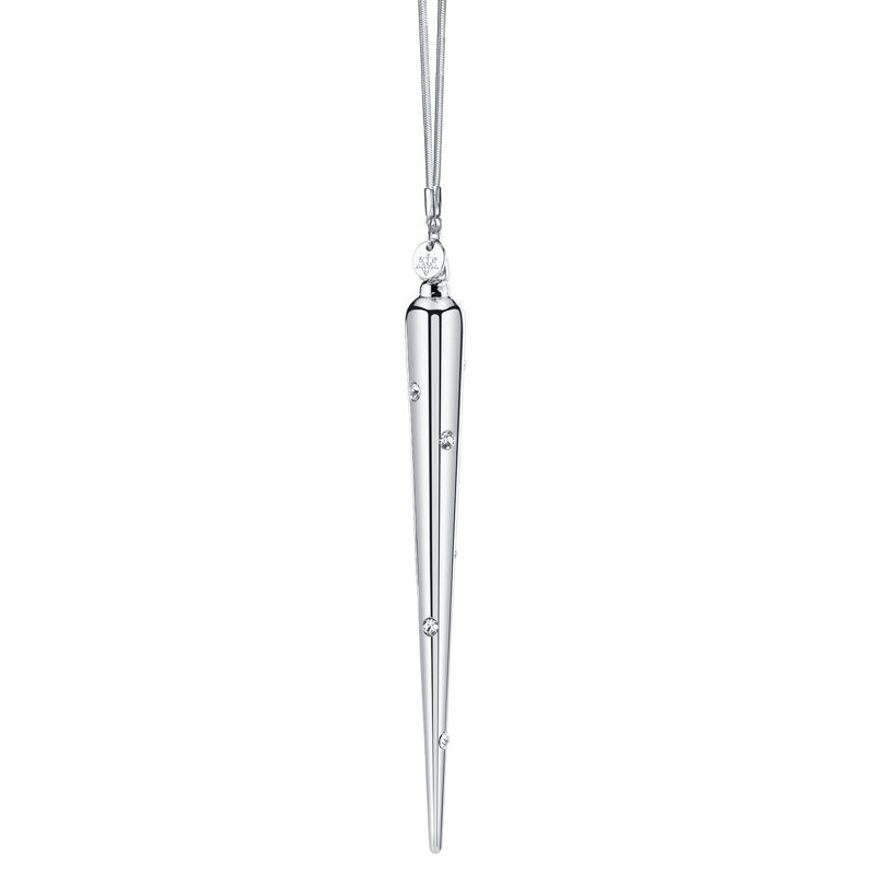 Ornement en forme de fêtes glaçon diamante, Platine