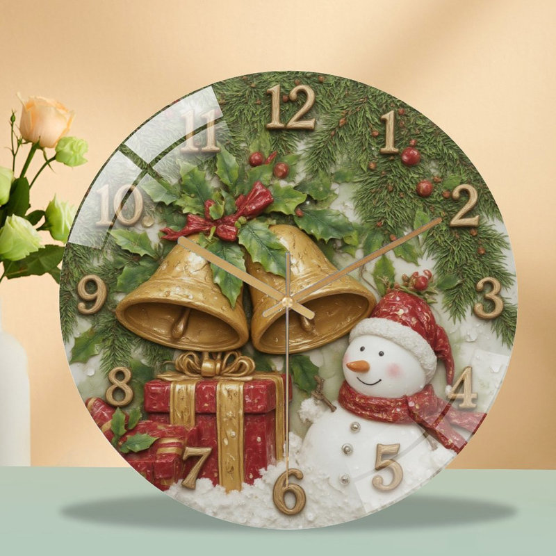 Horloge murale de Noël 12 po