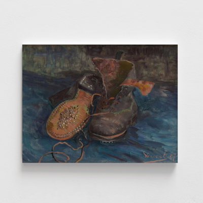 Vincent Van Gogh Boots Painting Print, Framed Boots Painting Print, Van Gogh Pair Of Boots Painting, Framed Wall Art, Oversized Wall Art