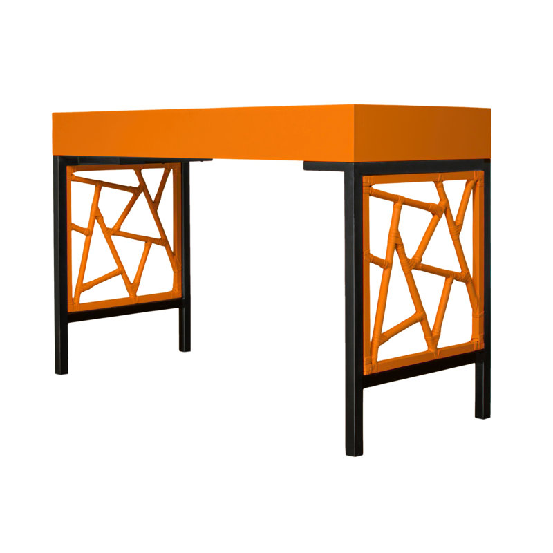 Tiffany Writing Desk, Citrus Orange