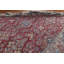 Tapis unique en laine noué à la main de style années 1940 de 9 pi 3 po x 12 pi 10 po rouge Shontee