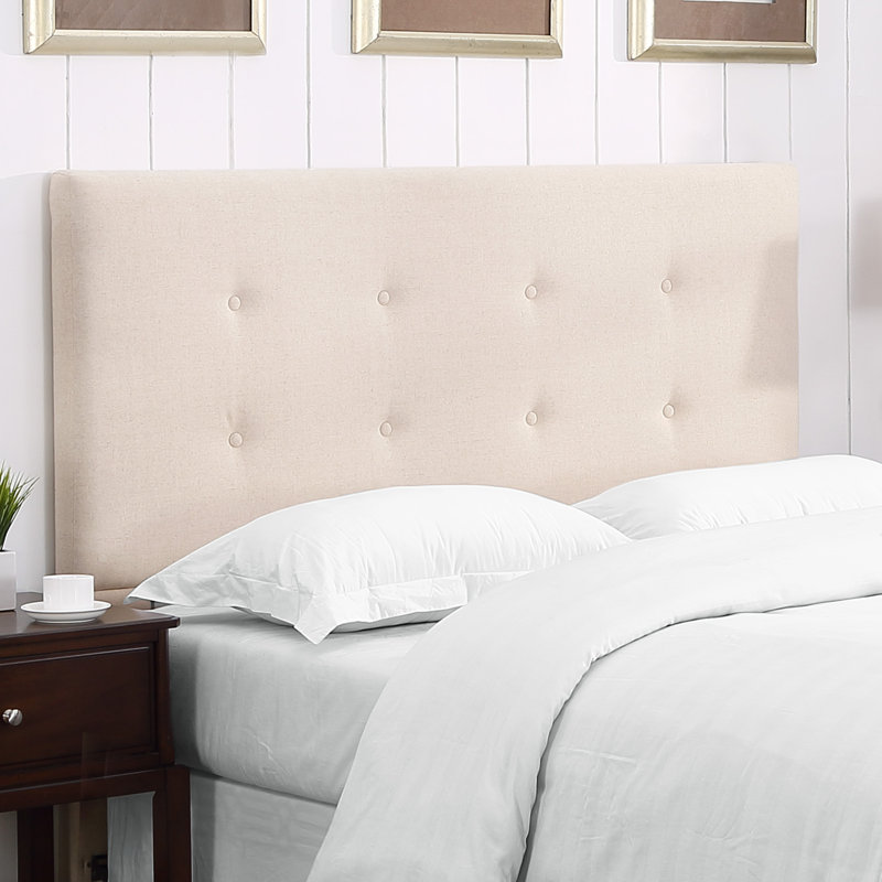 Tête de lit en tissu d'ameublement Bates, Double / Grand