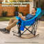 Fauteuil de camping berçant surdimensionné chauffé, fauteuil inclinable rembourré robuste, fauteuil d'extérieur pliable-1045856825