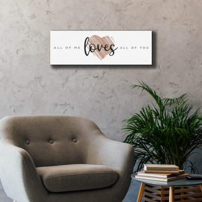 «All of Me Loves All of You» par Marla Rae, art mural sur toile