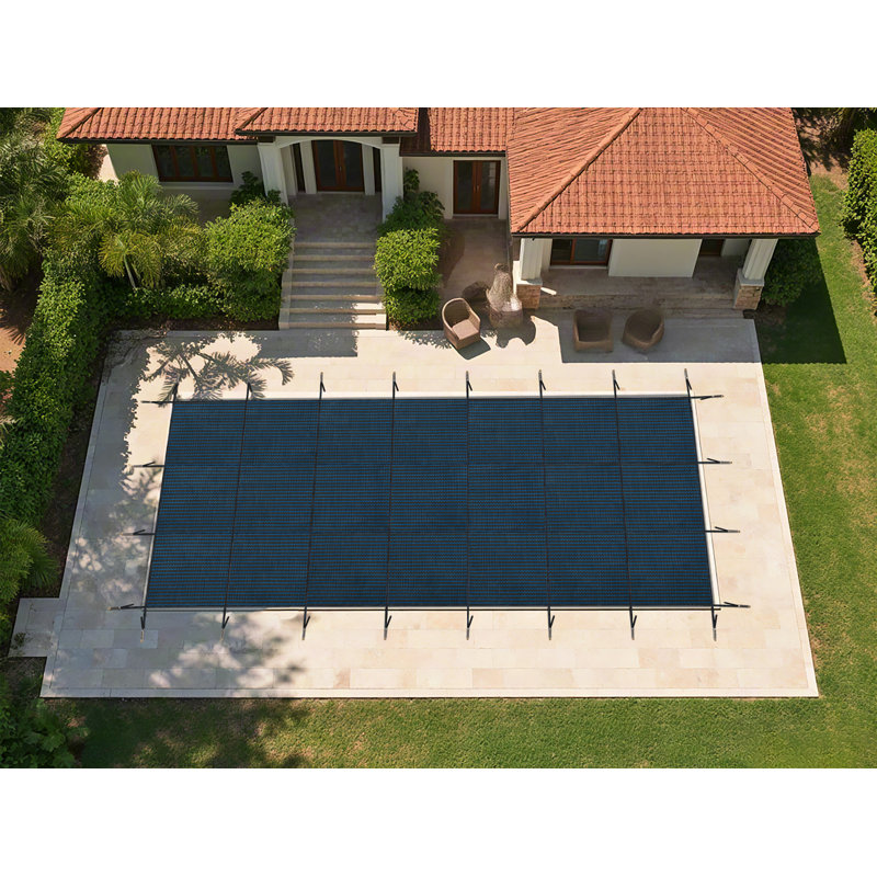 Housse de sécurité rectangulaire pour piscine, filet, L 431,89 po x P 215,75 po, Vert
