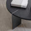 Table basse ronde avec surface en bois et pieds en métal-129682055-129682056