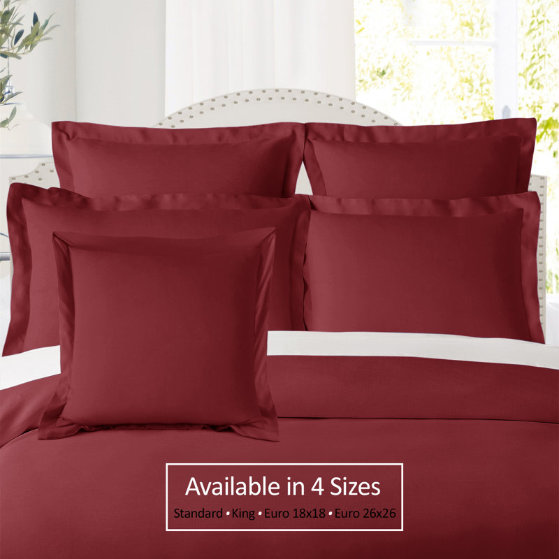 Polyester Bedding, 18" x 18", Burgundy