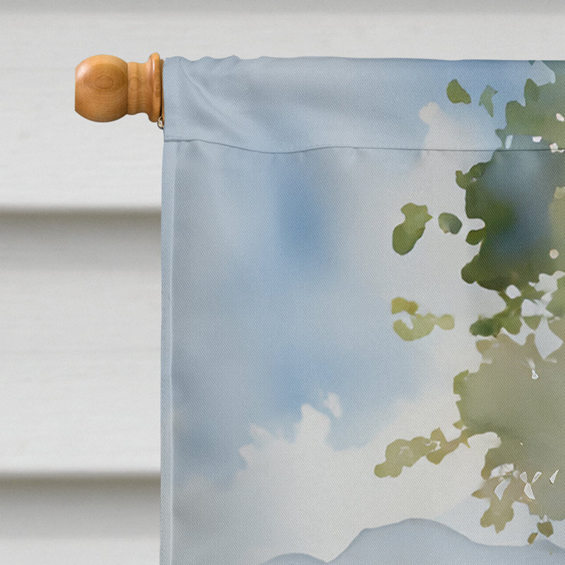Drapeau de maison de girafe
