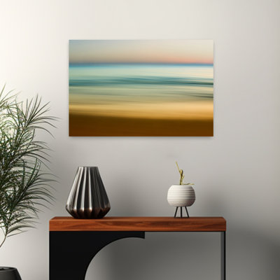 Art de paysage marin abstrait matin de lever de soleil matin